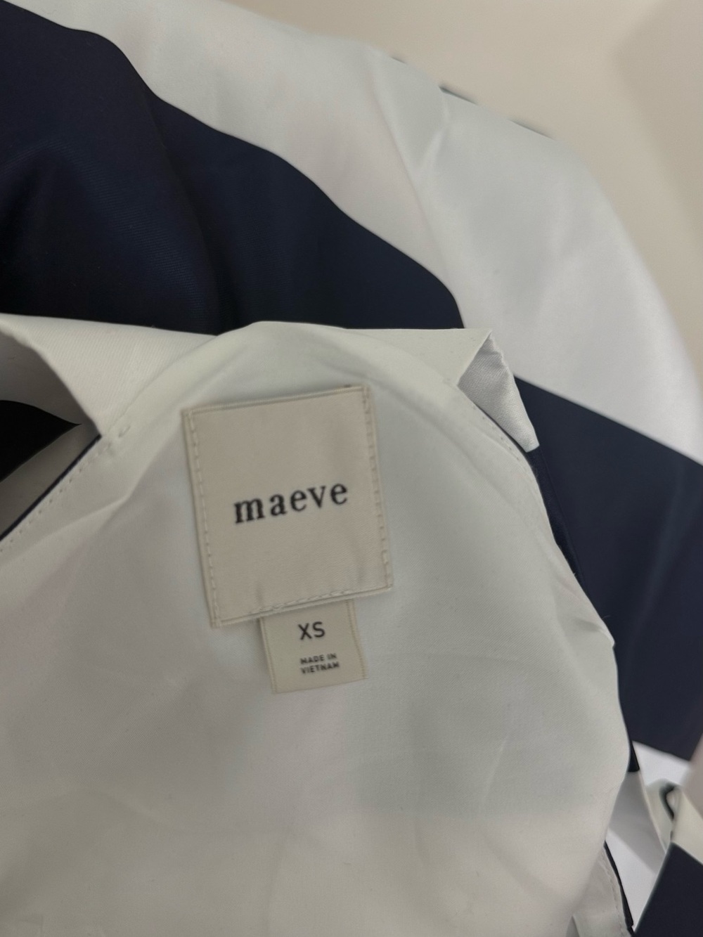 Maeve Navy and White Striped Two-Piece Skirt Set - Picture 7 of 9